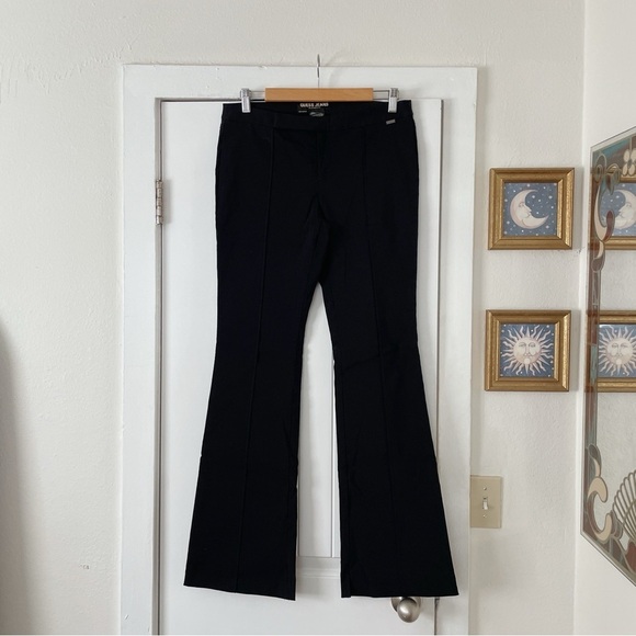 Guess Pants - Vintage Guess Denim Authentic Stretch Black Bootcut Dress Pants size 30 Flare